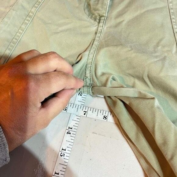 Vintage Y2K NY Khakis Women's Hi-Rise Ankle Cargo Pants Utility Green Size 10 - Picture 9 of 10